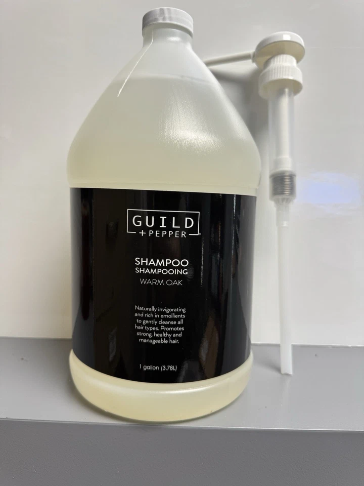 1 GALLON Guild & Pepper SHAMPOO Warm Oak Pump Refill commercial wholesale bulk - Image 1 of 1