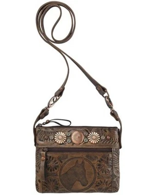 Bolso Bandolera American West Para Mujer Western Marrón Envejecido Foto 1 de 3