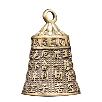 Brass Handicraft Large Engraved Bell Produces Loud and Clear Sound School Church - Image 1 of 4