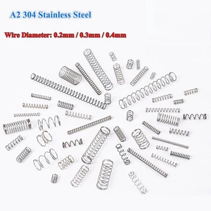 Wire Dia 0.2/0.3/0.4mm Stainles Steel Compression Spring Pressure Small Spring - Picture 1 of 14