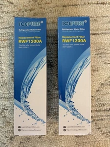 LOT 2 ICE PURE Refrigerator Water Filter RWF1200A Replacement Filter NEW, Sealed - Picture 1 of 1
