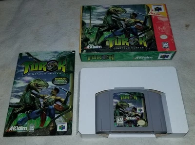 Turok: Dinosaur Hunter (Nintendo 64) N64 CIB Complete in Box With Manual & Tray - Image 1 of 4