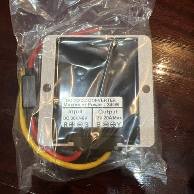 DC/DC Converter maximum power:240Dc in put 38v/48v.out put 12v20A Max - Image 1 of 4