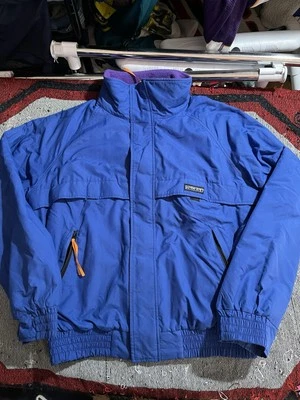 Vintage Lands End  Squall Jacket Mens Medium Green Made in USA Fleece Lined - Image 1 of 4