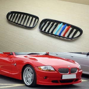 M-color Piano Black Front Grille For BMW E85 E86 Z4 COUPE Cabriolet - Picture 1 of 8
