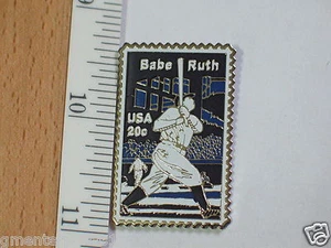 Babe Ruth Baseball Player Stamp Pin Vintage Dated 1983 - Picture 1 of 1