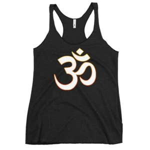 OM Sacred Spiritual Vibration of the Universe Women's Racerback Tank Top Shirt - Picture 1 of 10