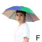 Suns Umbrella Hats Outdoor Rain Foldable Fishing Camping Cap Heas? M8z1