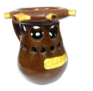 Antigua Jarra Puzzle Taza Soil Hill Atribuida Inglés Gres Cerámica Sup it Off - Imagen 1 de 11