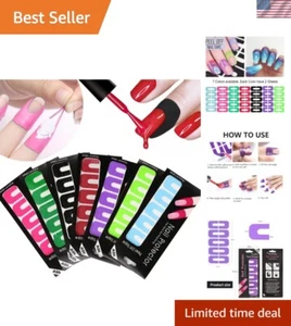 U-Shape Nail Polish Protector Stickers 140pcs - Manicure Tool for Flawless Na... - Picture 1 of 9