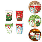  12 Pcs Paper Popcorn Box Baby Christmas Gift Boxes Small Party Bags