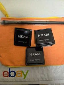 NEU Hikari Creme Pigment Lidschatten - Neid, heftig & Glanz - 2g/0,07 oz TASCHE Pinsel - Bild 1 von 5