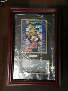 Jeff Gordon 2001 NASCAR Champion Color Chrome 1:24 Car & Wood Display Case - Picture 1 of 10