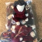 12 Pack New! Ty Attic Treasures Plush Gray Lilly the Lamb 8 inch Red Outfit! New