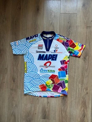 Nalini MAPEI Diamondblack Rock Shox MTB 90s Jersey Men`s 5 L Vintage Rare Retro - Image 1 of 4