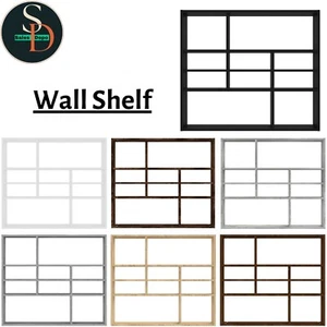 Modern Wall Shelf Wall-Mounted Shelf Storage Display Rack Organiser Unit vidaXL - Picture 1 of 36