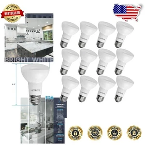 12 Pack BR20 LED Flood Light Bulbs, 45W Equivalent, Dimmable, 5000K Bright White - Picture 1 of 8