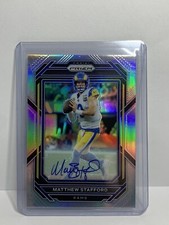 2022 Prizm Matthew Stafford Silver Auto #159 - Beautiful Card