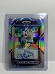 2022 Prizm Matthew Stafford Silver Auto #159 - Beautiful Card