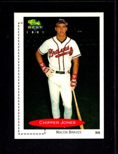 1991 Classic Best #268 Chipper Jones Macon Braves Baseball Card HOF