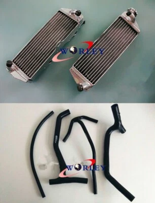 Radiador de aluminio + manguera negra para HUSQVARNA TE610 93-00 TE570 01-03 TE410 95-01 Foto 1 de 4
