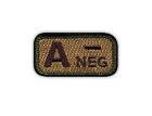 Blood type A "neg" multitan Patch/Badge Embroidered