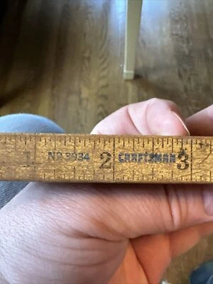 Vintage Extension Craftsman Carpenter Folding Ruler  No. 3934 72" - Image 1 of 4