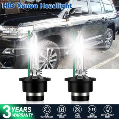 Kit de conversão de lâmpadas de faróis de LED 6000K branco para Toyota Land Cruiser 2016 D4S - Imagem 1 de 4