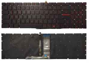 DEUTSCHE TASTATUR MSI GE75 GF62 GF72 GL62 GL65 GL72 CX62 CX72 GE62 GE63 GE65 - Picture 1 of 3