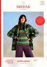 Sirdar Jewelspun Chunky Knitting Pattern - 10706 Ladies Sweater & Scarf