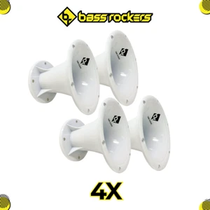 4 piezas 2” Garganta 5,65” Bocina de salida Guía de ondas Resistente a los rayos UV Perno plateado en compresión - Imagen 1 de 6