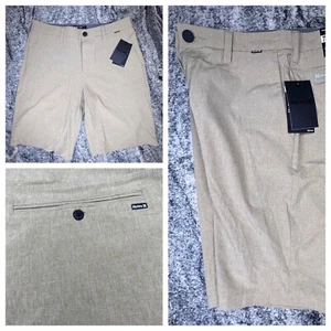 Hurley Phantom Walking Chino Shorts Mens 30 Stretch Brown NEW 235 - Picture 1 of 9