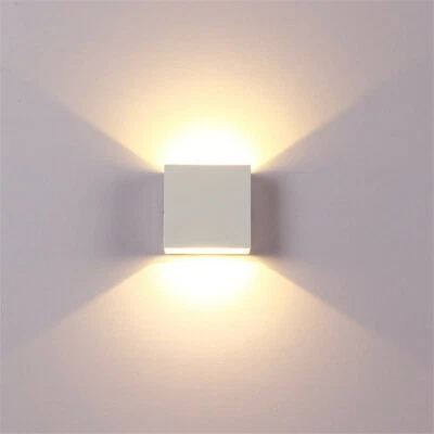 1X LED Wandleuchte Außen Innen Wandlampe Flur Strahler Licht Up Down 6W Modern - Bild 1 von 4