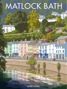 Imán nevera de acero Matlock Bath Derbyshire de Stephen Millership - Imagen 1 de 1