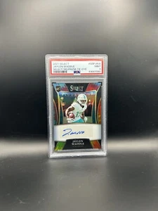 2021 Panini Select Jaylen Waddle Signatures Tie-Dye Prizm RC Auto /15 PSA 9 - Bild 1 von 2