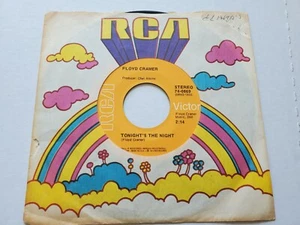 FLOYD CRAMER - Tonight's The Night / Crystal Chandelier 1973 COUNTRY POP 7" NM- - Picture 1 of 2