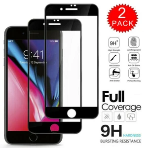 Tempered Glass For iPhone 13 12 mini 11 Pro X XR XS Max 8 7Plus Screen Protector - Picture 1 of 11