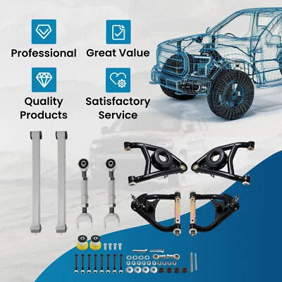 Kits de brazos de control inferiores superiores para brazos A tubulares Oldsmobile Cutlass 442 1967-72 Foto 1 de 4