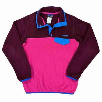 Patagonia Synchilla Snap-T Fleece Pullover Sweater Women's Size XS Pink Purple - Image 1 of 4