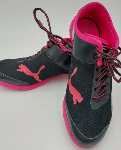Sneaker PUMA nera rosa maglia leggera US 8