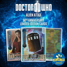 Topps Dr Doctor Who Alien Attax / 50th Anniversary Limited Edition Cards LE1 LE4