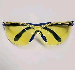 3M Solus 1000-Series Safety Glasses Set of 3 - Black Blue - Amber Anti-fog Lens - Picture 1 of 7