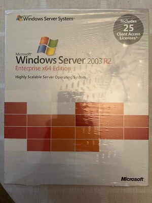 P72-01696 Windows Server 2003 R2 Enterprise x64 Inglés con 25 CAL - Image 1 of 4