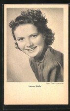 Postcard Actress Herma Relin Smiling into Camera 