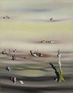 YVES TANGUY Surrealism Art Poster or Canvas Print "L’Extinction des espèces II" - Picture 1 of 1