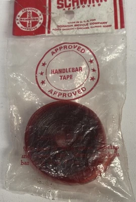 NOS NIB SCHWINN FLEXON HANDLEBAR TAPE - Translucent Red - Image 1 of 4