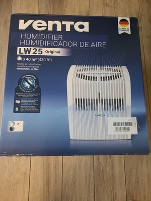 Venta Luftwäscher Luftbefeuchter LW 25 Weiss für Räume bis 40 qm NEU - Bild 1 von 4