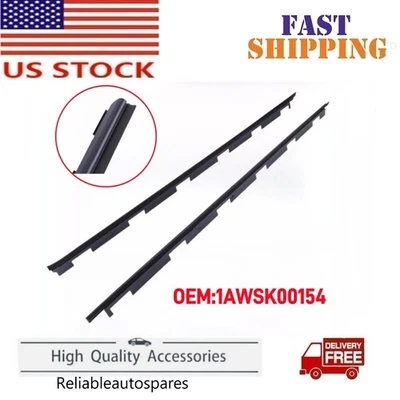 2x Outer Front Window Sweep Weatherstrip Seal Set for 1988-2000 Chevy 1AWSK00154 - Image 1 of 4