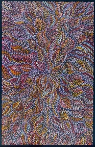 Roseanne Morton Petyar, Authentic Aboriginal Art.Size,150 x 95cm. Medicine Leafs - Picture 1 of 8