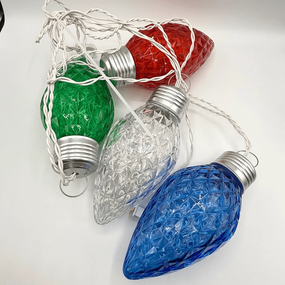 "Luces parpadeantes Philips 4 unidades 9"" grandes luces navideñas de gran tamaño bombilla" Foto 1 de 3